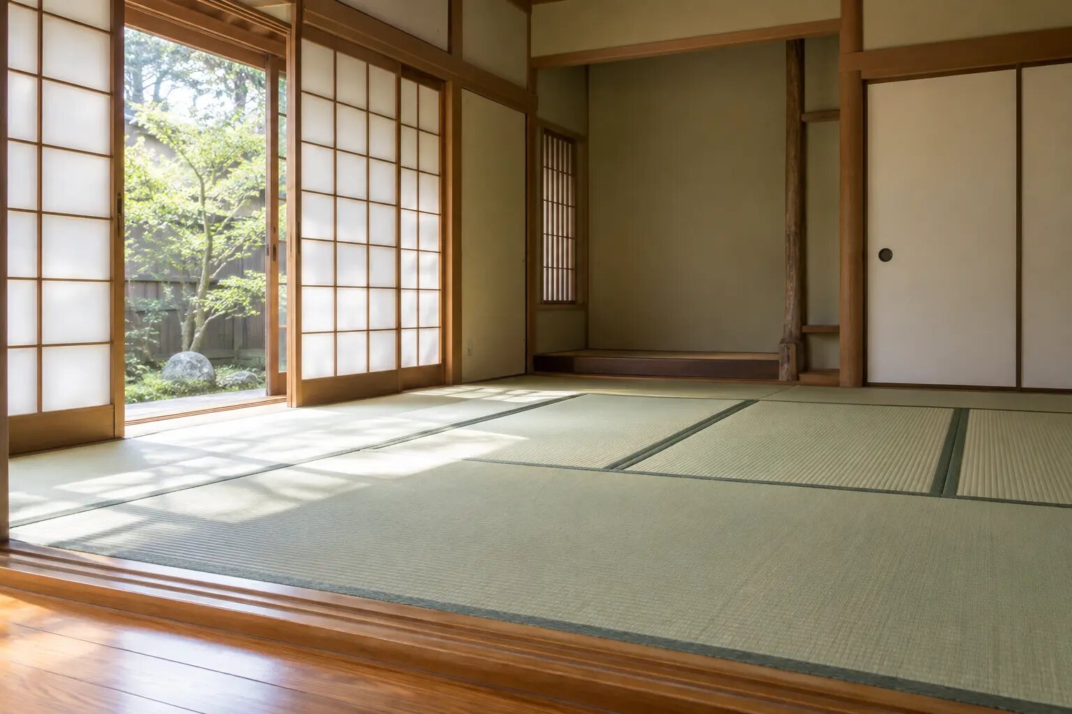 家財を整理した和室のイメージ
